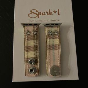 XS Pink Burberry Spark*l band for Apple Watch